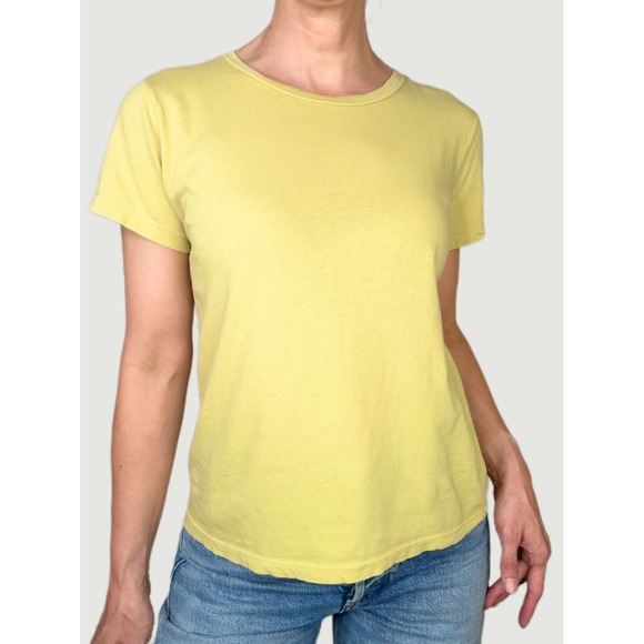 Jungmaven Tops - Jungmaven Hemp Organic Cotton Blend Crew Neck T-Shirt Lime Green Yellow XS Tee